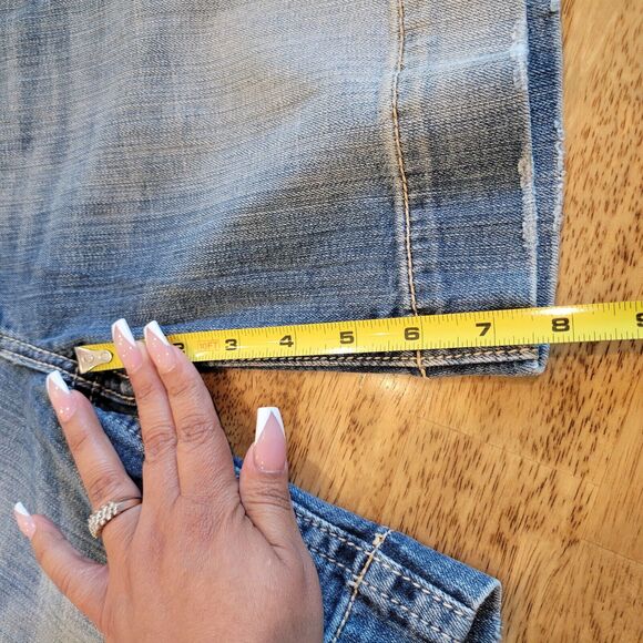 Mek Denim Gold Coast Distressed Bermuda Jean Short Size 30 - Picture 10 of 10